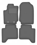 Dywaniki samochodowe welurowe grafitowe do: Ford Ranger MK5 FL pickup (2015-2022)
