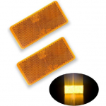 2pcs Rectangle Reflector Self Adhesive Stick on Trailer Driveway Mailbox