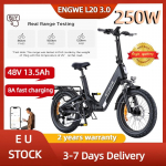 ENGWE L20 3.0 Boost Electric Bike 250W 48V13.5Ah Full-Suspension Fat Tire 7-Speed Shimano Hydraulic Disc Brakes120 km Range 250W 48V13.5Ah
