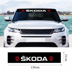 Front Windshield Decal Sticker Automobile Decoration Car Windshield Sticker Styling Decal For Skoda Yeti VRIS Octavia a5 Karoq Black Skoda