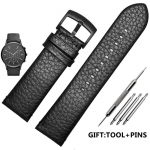 Armani AR2460/2461/2462/0263 jaoks Litchi tekstuuri randmerihm Originaalkvaliteediga ehtsast nahast kellarihm 24mm pruun must meeste rihm 24mm