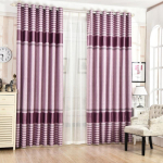 Luksuslik Blackout Termiline Reljeefne Jacquard Kardin Aknakatted Elutoa ja Magamistoa jaoks M&uuml;rasummutav ja Privaatsuskardinad Kodu Sisustus 100*130cm lilla