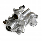 Uus termostaadi korpuse komplekt Alumiiniumist termostaadi korpuse komplekt Mini Cooper 1.6L 2007-2013-A87Q jaoks silvery