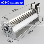220V K&otilde;rge temperatuuriga ristvoolu ventilaator, Pikkused: 120-480mm