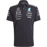 Adidas Mercedes - Amg Petronas Formula 1 Team Triibuline L&uuml;hikeste Varrukatega Polo S&auml;rk Meeste topid KE5523 L