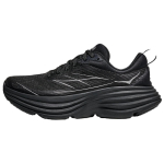 HOKA ONE ONE Bondi 8 Textile, Synthetic Leather Slip Resistant, Abrasion Resistant, Breathable, Rebound Running Shoes 1155391-BKSV 39⅓