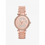 Michael Kors Parker Pav&eacute; Roosakuldse Tooniga K&auml;ekell MK6176 roosa kuldne v&auml;rv