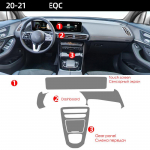TPU protective Film For Mercedes Benz EQC Eqc350 400 -2024 Car Center Console Air Gear Navigation Dashboard Interior film Left Hand Driver