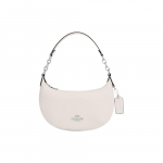 Coach Payton 21 Klassikaline Monogramm T&otilde;mblukuga Poolkuu Kuju Kunstnahast K&auml;ekott Naistele Valge CN011-SVHA Basic Set (Bag+Dust Bag)