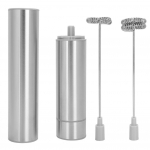 Roostevabast terasest kaasaskantav elektriline piimavahustaja mikser k&auml;eshoitav munakloppija k&ouml;&ouml;gitarvik