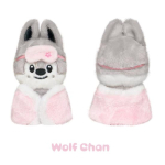 Eeltellimus Stray Kids 6. f&auml;nni&uuml;ritus Stay in Our Little House SKZOO pl&uuml;&uuml;s 10 cm versioon. Wolf Chan white