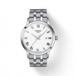 Tissot Roostevabast terasest Valge sihverplaadiga Meeste moekell T129.410.11.013.00 valge