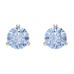 Swarovski Solitaire &uuml;mmargune sinine kristallkaunistus roodiumiga kaetud kunstkristallist k&otilde;rvar&otilde;ngad unisex k&otilde;rvar&otilde;ngad 5717573 Without Gift Box