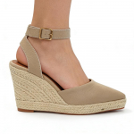 Espadrillid Platvormkingad Naistele Kiilkontsad 10cm Terav nina Elegantne Daamide Peokingad Suurused 42 35 beež
