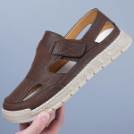 Suvised Sandaalid Meestele Moodsad Vabaaja Nahast Sandaalid Hingavad L&auml;bil&otilde;ikelised Sandaalid Libisemiskindlad Treeningskoed Meestele Rooma Sandaalid 38 pruun