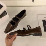 Terava nina naiste Mary Jane kingad Moodsad madala pandlaga kingad Daamide vabaaja kleidi madala kontsaga nahast kingad 35