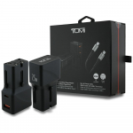 25W TUMI v&otilde;rgulaadija USB-C/USB-A Must + USB-C/USB-C Kaabel