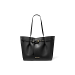 Michael Kors MK Emilia Commuter Kirjalogo Pingutusn&ouml;&ouml;riga Sulgemine Nahast T&otilde;mblukuga Kott Naiste T&otilde;mblukuga Kotid Must 35H0GU5T9T-001 Basic Set (Bag+Dust Bag)