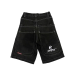 DRIPX Y2K L&otilde;dvad L&uuml;hikesed P&uuml;ksid Gooti Ameerika Tasku Tr&uuml;kiga Denim Spordip&uuml;ksid 2000ndad Vintage T&auml;navar&otilde;ivad Hip Hop Mehed Naised Korvpallip&uuml;ksid M black