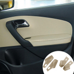 T&auml;iuslik sobivus Volkswagen VW Polo 2011 2012 2013 2014 2015 2016 PU Nahast Auto Siseuks Armetoe Paneeli Katte Kleebis Sisekujundus For 2011-2016 beež