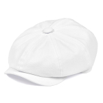 BOTVELA Meeste Newsboy m&uuml;ts Twill puuvill 8 paneeliga m&uuml;ts Lame Ivy Cabbie Vabaaja Baker m&uuml;tsid Gatsby m&uuml;ts Retro m&uuml;tsid Boina Baret meestele 57cm valge