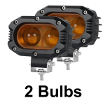 2 tk 4-tolline LED t&ouml;&ouml;valgusti riba 96W maastiku udutulede s&otilde;idutulede jaoks Jeep Veoauto Maastur ATV Traktor Mootorratas 9V-30V Veekindel Prožektor Kollane kollane