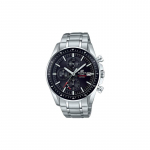 Casio EDIFICE seeria p&auml;ikeseenergial t&ouml;&ouml;tav kell kvartsmehhanism roostevabast terasest rihm Jaapani ja Korea kell meeste kell must sihverplaat EFB-580SBD-1AVUPR must