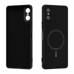 Vedeliku silikoonist n&auml;htamatu magnetiline &uuml;mbris Sony Xperia 5 10 V ja 10 VI jaoks, beebinahaga puudutus, juhtmevaba laadimine, pehme p&otilde;rutuskindel kate Liquid silicone&Sony Xperia 10 VI