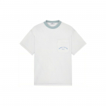 Stone Island Ss23 Marina Seeria &Uuml;mmarguse Kaelusega Taskuga L&uuml;hikeste Varrukatega T-s&auml;rk Meeste T-s&auml;rk Taevasinine 7815216X4-V0041 L