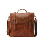 Meeste naturaalsest nahast s&uuml;learvuti portfell & Crossbody kott - Crazy Horse lehmanaha &auml;ripakikott 13 inch brown