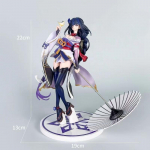 22cm Genshin Impact M&auml;ngu Raiden Shogun Tegevuskuju Skaala Suhe Mudel Dekoratiivsed Kaunistused Anime Kuju Kollektsiooni M&auml;nguasjad M&auml;ngukomplektid Kingitus Present 22cm