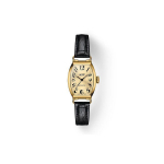 Tissot Porto Seeria Automaatne Mehaaniline Liikumine Kreemikas Ketas Nahkrihm Veekindel L&auml;bipaistev &Auml;ri Retro Kell T128.161.36.262.00 Gold Dial