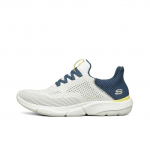 Skechers Ingram Mugavad V&otilde;rk-madalad Vabaaja Jooksujalatsid Meeste tossud Valge Sinine 210281-WHT 42.5