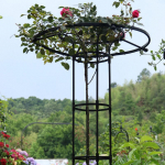 Metallist taimede ronimisraam Potitaimede aiapaviljon Metalltraadist post Ronimisv&otilde;re toataimedele DIY ronimisv&otilde;re Lillepotid 90cm