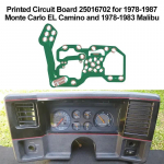 1978-87 Chevy Monte Carlo EL Camino 1978-83 Malibu tr&uuml;kkplaat 25016702 jaoks