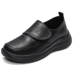 Uued Meeste Nahast Slip-On K&auml;imissussid, Veekindlad Mugavussneakerid Pehme Polsterdatud Talla ja Suuremate Suurustega, Must ja Pruun 49 must