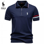 Ralph Lauren Kevad/Suvi Uus Meeste Krae T&otilde;mblukuga Polo S&auml;rk Tencel L&uuml;hikeste Varrukatega Polo S