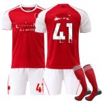 Sporditreeningss&auml;rkide komplekt sokkidega, 25/26 Arsenal koduvorm #41 Declan Rice 16 punane