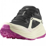 [Salomon] Maastikujooks ULTRA FLOW NAISTELE Naiste Must/L&auml;bipaistev Kollane/Roosakas Violett 24,0 cm