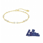 Swarovski kunstkristallist k&auml;ev&otilde;rud Unisex Kuldne F-Original brand box kuldne