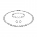 Swarovski Una Ingellik Ingel Komplekt Kristall Roodiumiga Pinnatud Kaelakee Naiste H&otilde;bedane 5367853 h&otilde;be