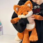 35cm Jooksev V&auml;ike Rebane Nukk Pehme T&auml;idisloom Magamispadi Padi J&otilde;ulukingitused Lastele ja T&uuml;drukutele Pl&uuml;&uuml;sist M&auml;nguasjad 35CM orange