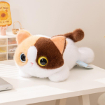 Kawaii Suure Silmaga Kass Pl&uuml;&uuml;sist M&auml;nguasi Must Valge Siiami Ragdoll Kass Pehme T&auml;idisega Kassipoja Nukk Armas Kodu Dekoor S&uuml;nnip&auml;evakingitused 20cm