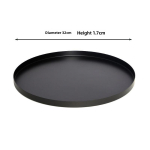 Must &uuml;mar metallalusikas toidu v&auml;ljapanekuks ja puuviljade serveerimiseks kodus v&otilde;i kohvikus Diameter 32cm