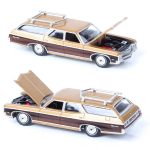 Auto Star AW 1/64 M&otilde;&otilde;tkava Vana 1970 Chevrolet Impala Kingswood Estate Universaal Diecast & S&otilde;idukid Chevy Metallist Auto Mudel M&auml;nguasi beige