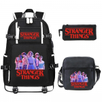 Stranger Things 3-osaline komplekt Laste seljakott K&uuml;ljekott Koolitarbed Ametlik kaup One size fits all