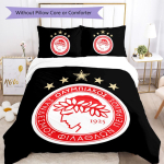 Olympiakos Piraeus Muster Voodipesu, Tekikomplekt Tekikate Padjap&uuml;&uuml;r Kodu S&uuml;nnip&auml;evakingitus (1*tekkikott+2*padjap&uuml;&uuml;r, ilma t&auml;idiseta) 135x200cm mitmev&auml;rviline