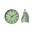 IKEA Talsparv Vaikne seinakell, Mustroheline, 28cm, K&otilde;rge t&auml;psusega kvartskell beige