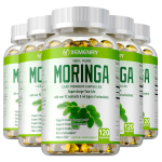 XEMENRY Orgaaniline Moringalehe pulber Kapslid 1000mg 120 tk &mdash; 92 Toitainet 46 Antioks&uuml;dandiga 120*5