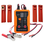 Universaalne k&uuml;tusepihusti tester ja puhastaja t&ouml;&ouml;riistakomplekt, 8 impulssrežiimi, 4 pihusti puhastusadapteriga, l&uuml;hisega oranž